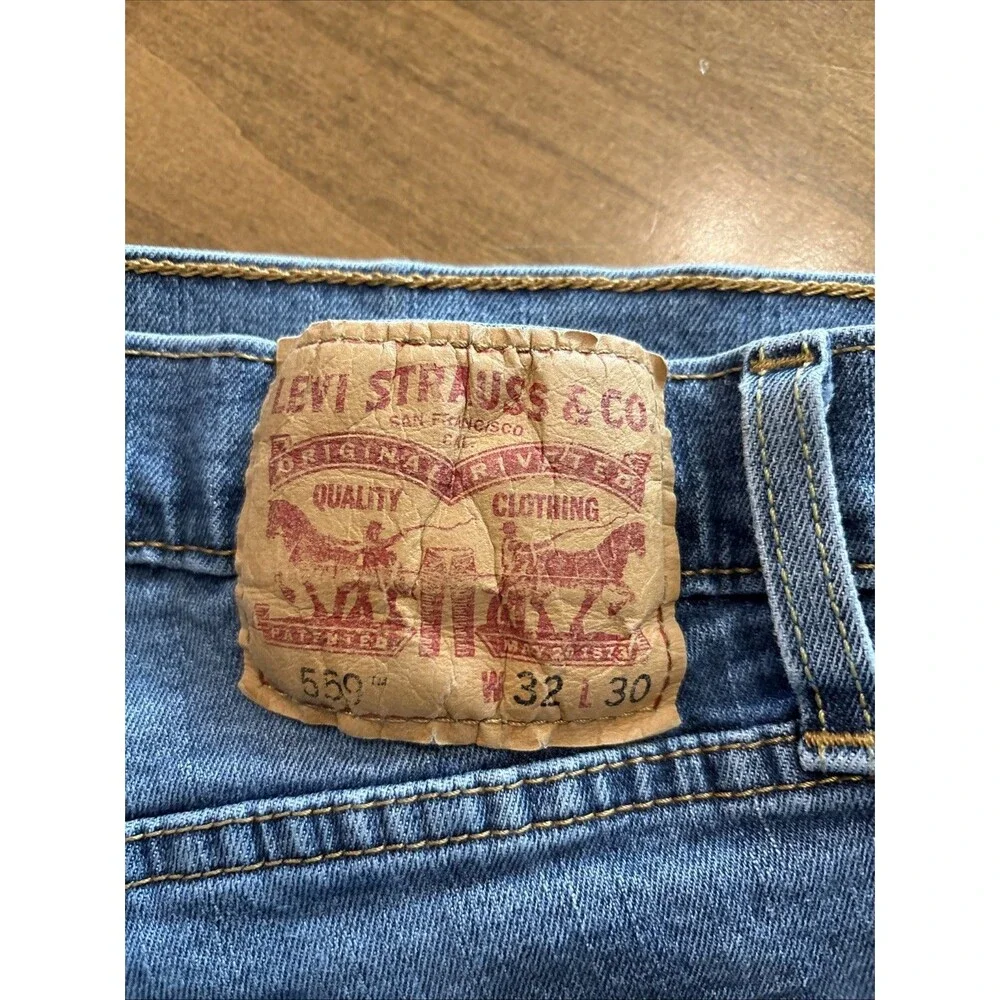 Levis 559 Jeans Men 32x30 Mens Relaxed Straight Blue Pants Loose Fit
